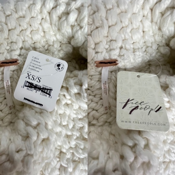 FINAL PRICE RARE FP x WeTheFree Care Sari Not Sari Organic Knit Sweater xs/s - Picture 5 of 16